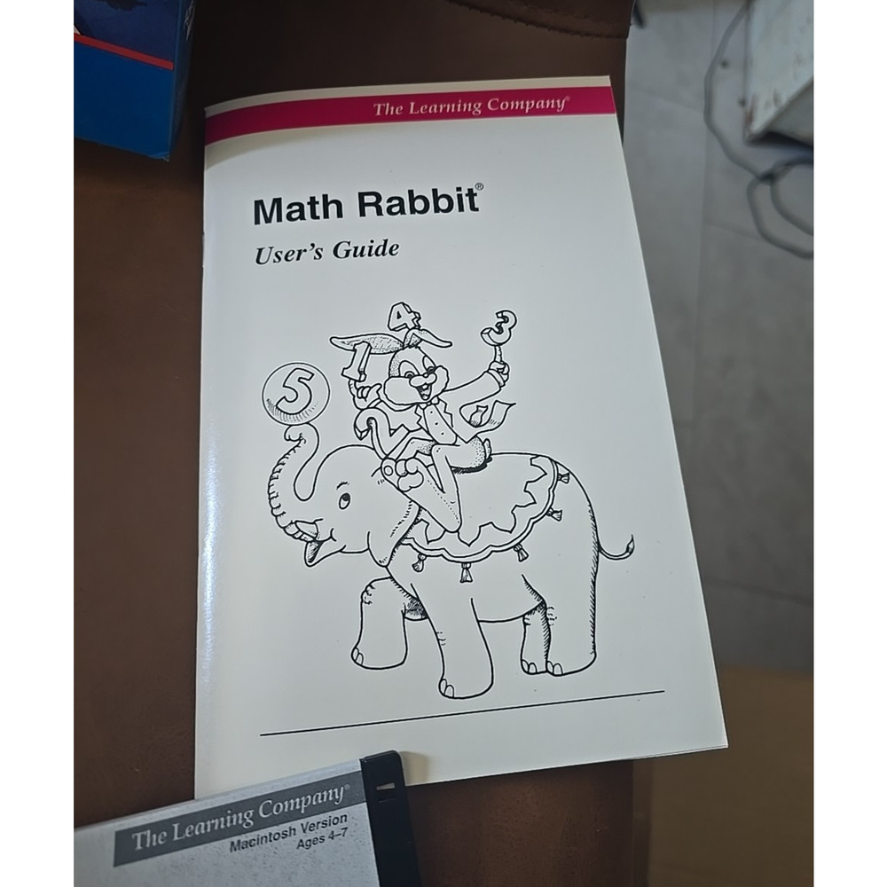 Vintage‎ The Learning Company Math Rabbit's and Problem Solving Floppy 3.5" Disk - Picture 3 of 5